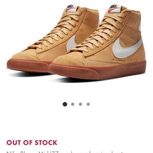 Nike Blazer Mid '77 suede sneakers in wheat